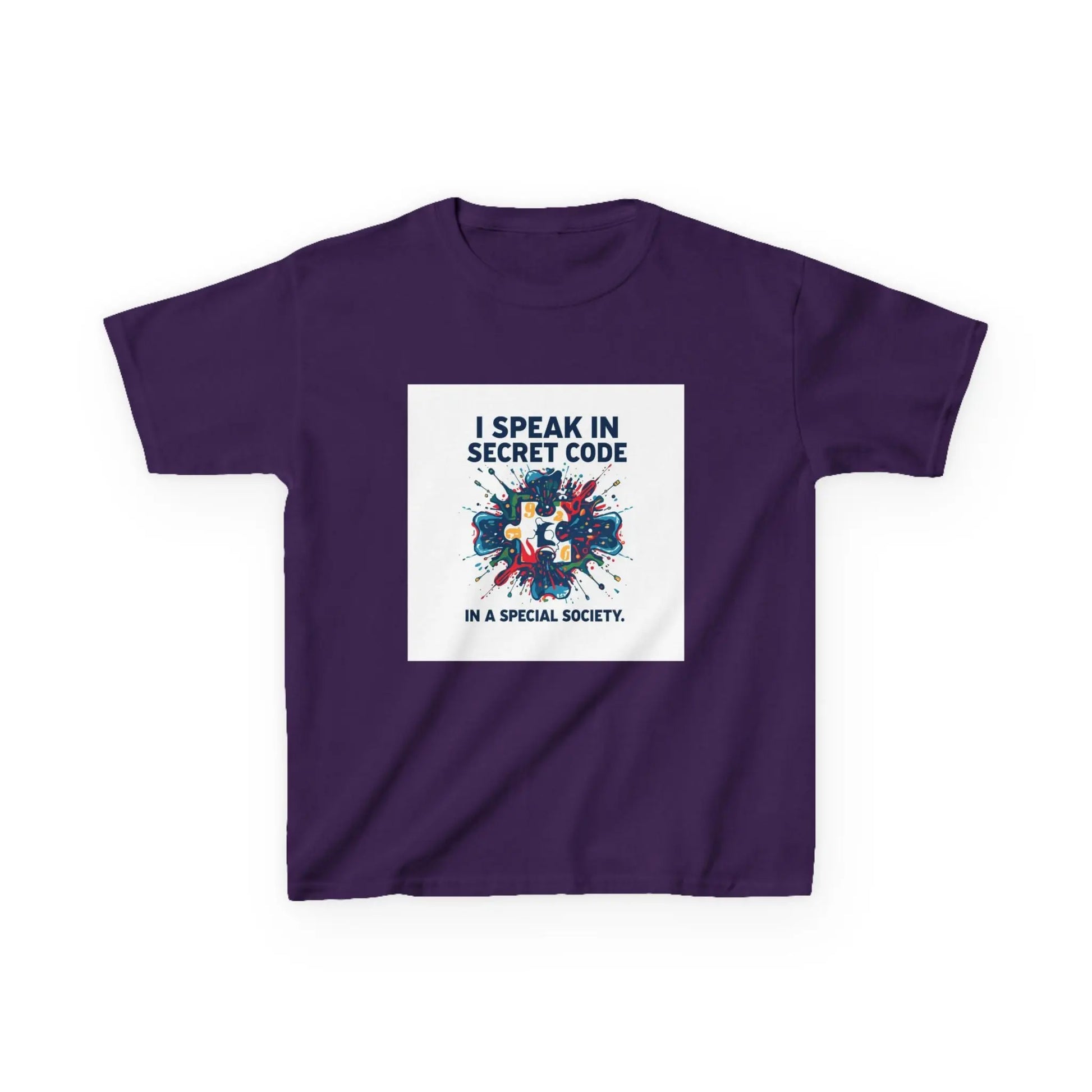 "I Speak in Secret Code" - Kids Autism Awareness T-Shirt Printify