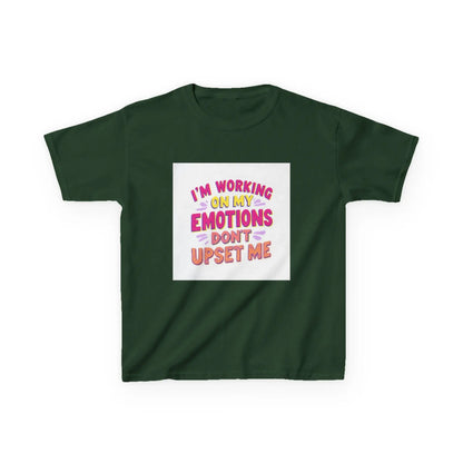 "I'm Working On My Emotions, Don't Upset Me" - Kids Autism Awareness T-Shirt Printify