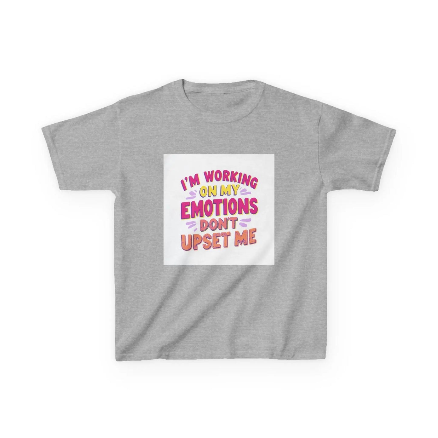"I'm Working On My Emotions, Don't Upset Me" - Kids Autism Awareness T-Shirt Printify