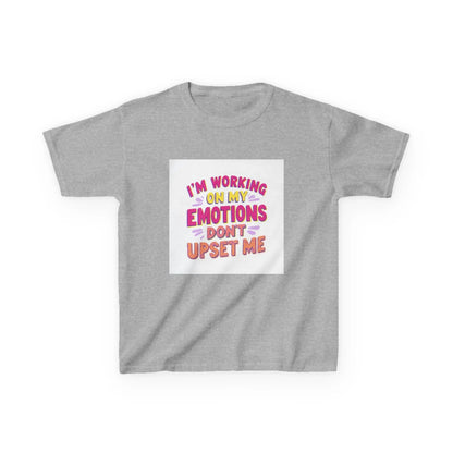 "I'm Working On My Emotions, Don't Upset Me" - Kids Autism Awareness T-Shirt Printify