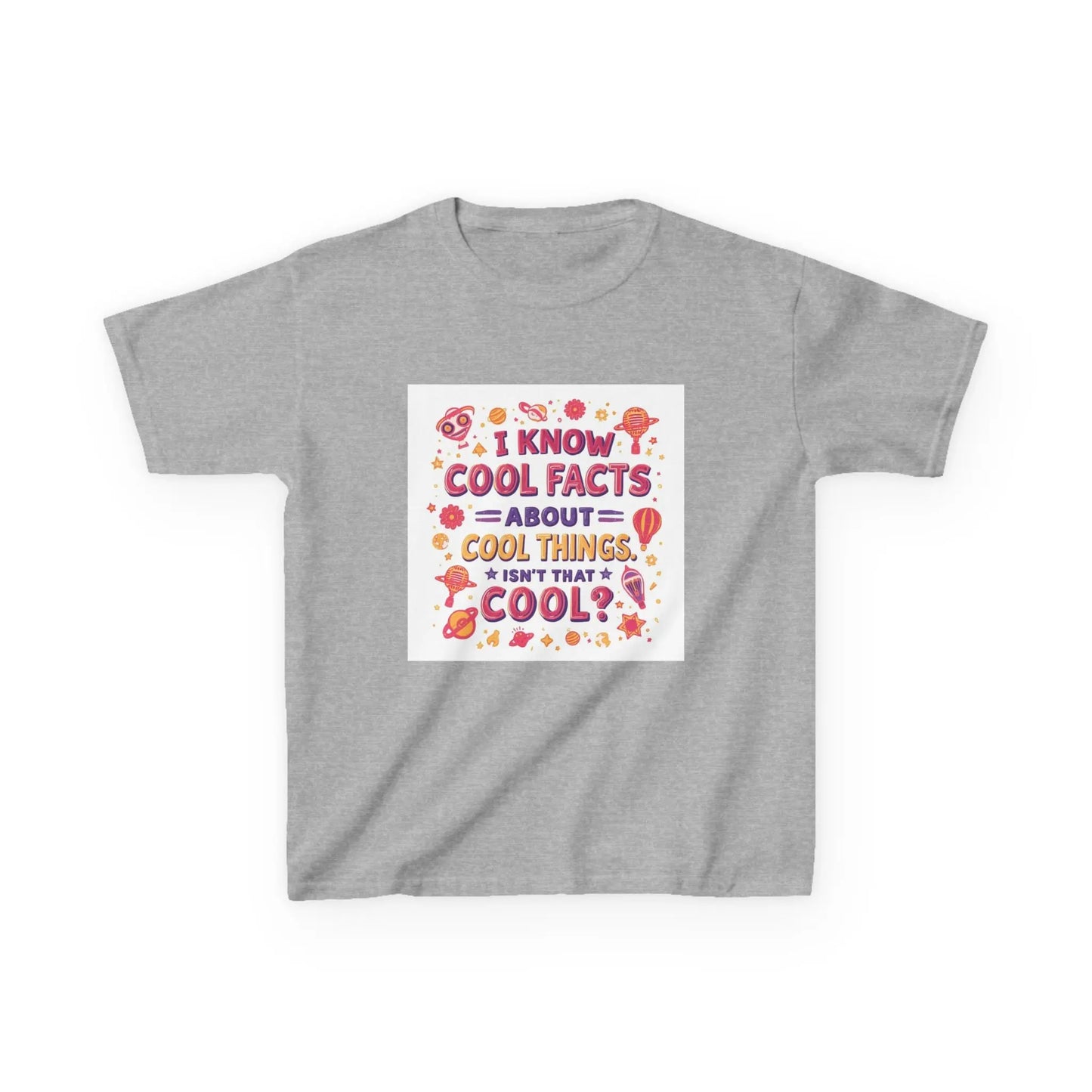 "I Know Cool Facts About Cool Things" - Kids Autism Awareness T-Shirt Printify