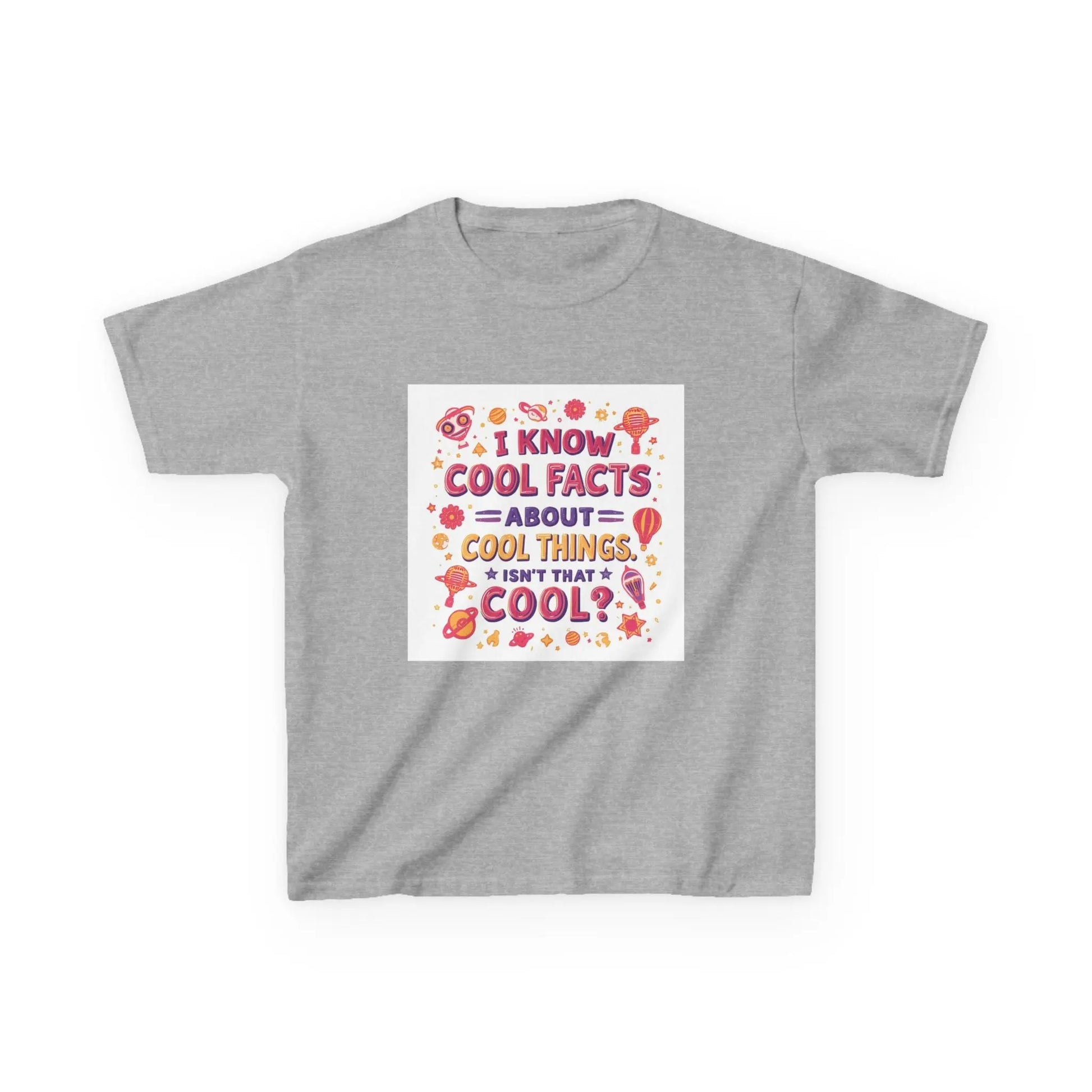"I Know Cool Facts About Cool Things" - Kids Autism Awareness T-Shirt Printify