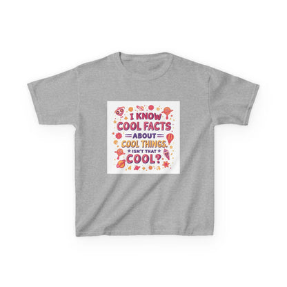 "I Know Cool Facts About Cool Things" - Kids Autism Awareness T-Shirt Printify