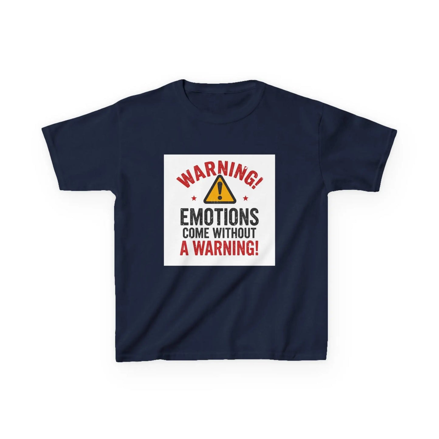 "Warning! Emotions Come Without a Warning" - Kids Autism Awareness T-Shirt Printify