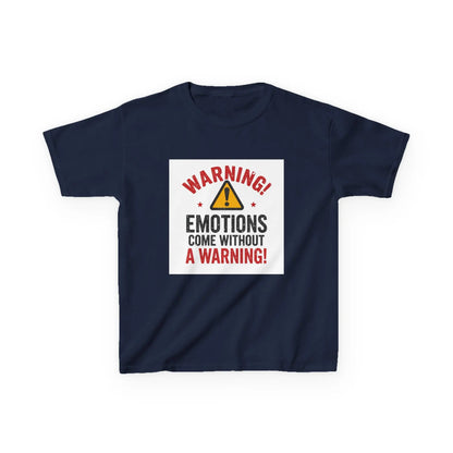 "Warning! Emotions Come Without a Warning" - Kids Autism Awareness T-Shirt Printify