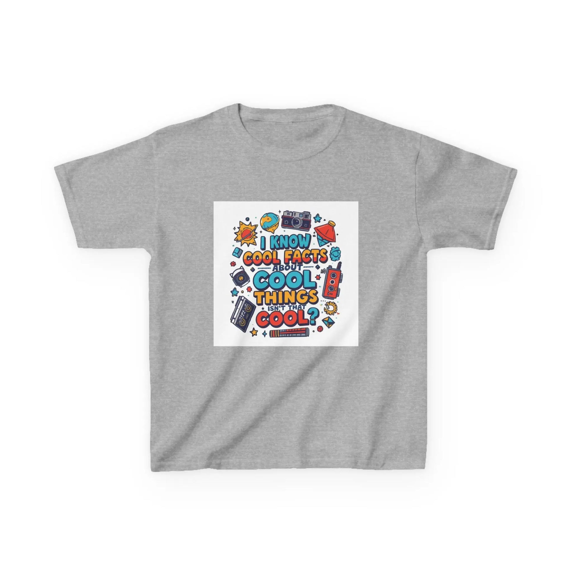 “I Know Cool Facts & Cool Things” - Kids Autism Awareness T-Shirt Printify