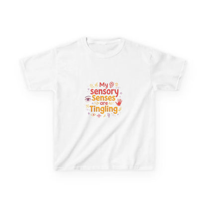 "My Sensory Senses Are Tingling" - Kids Autism Awareness T-Shirt Printify