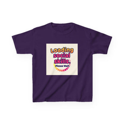 "Loading Social Skills... Please Wait" - Kids Autism Awareness T-Shirt Printify