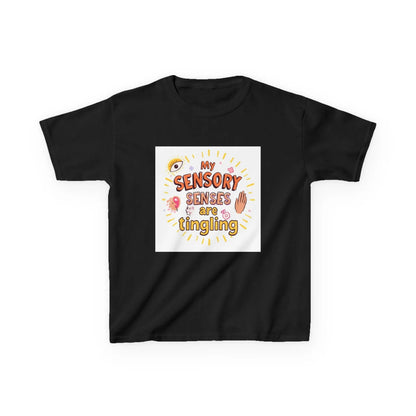 "My Sensory Senses Are Tingling" - Kids Autism Awareness T-Shirt Printify