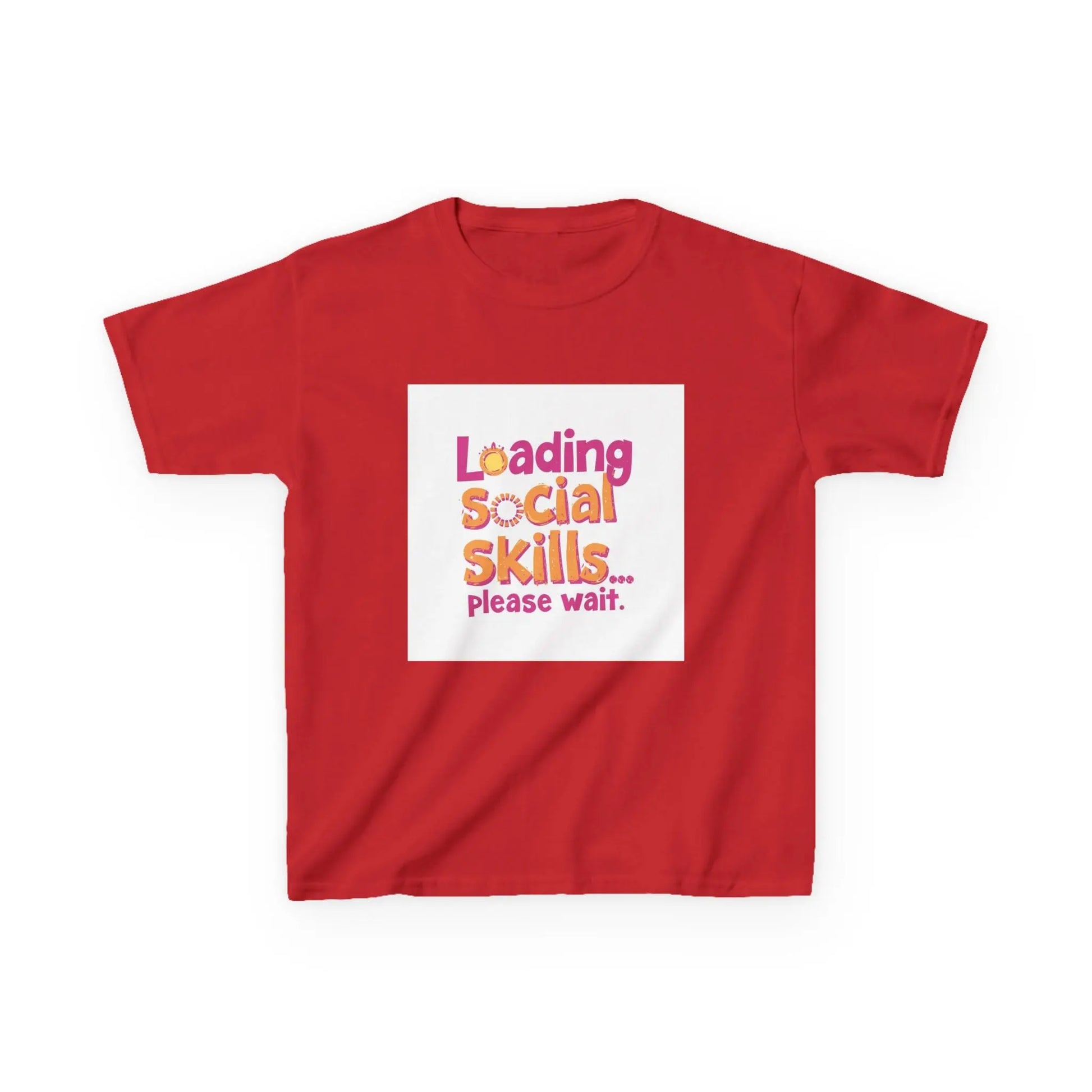 "Loading Social Skills... Please Wait" - Kids Autism Awareness T-Shirt Printify