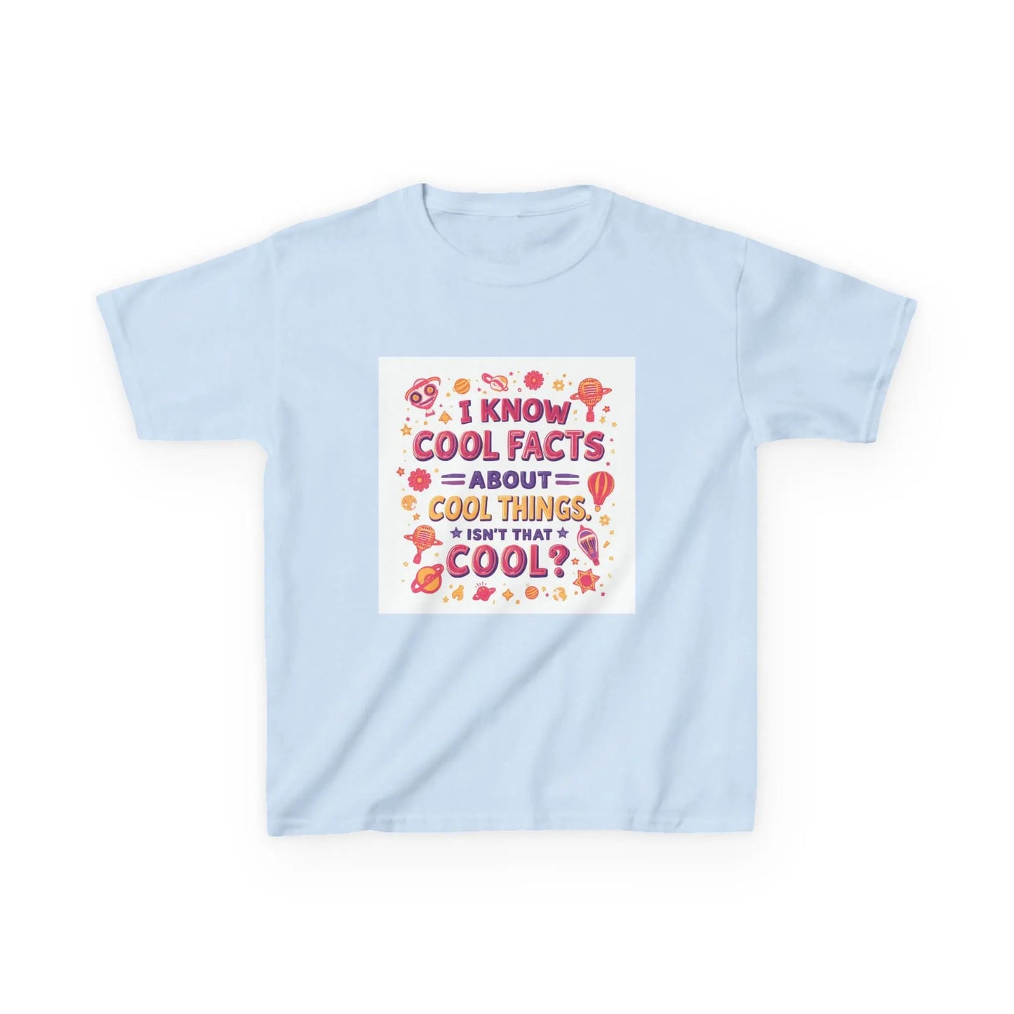 "I Know Cool Facts About Cool Things" - Kids Autism Awareness T-Shirt Printify