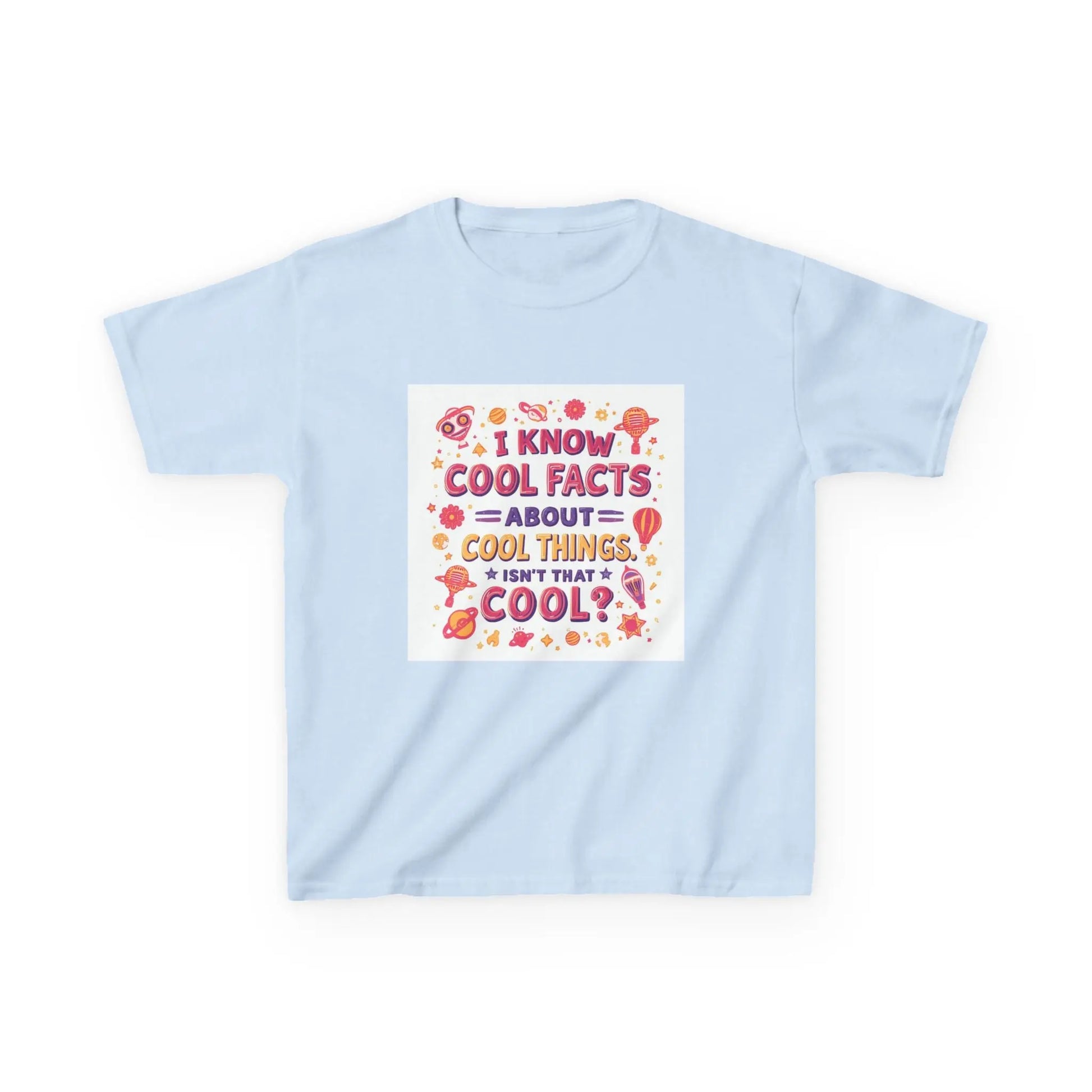 "I Know Cool Facts About Cool Things" - Kids Autism Awareness T-Shirt Printify