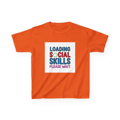 "Loading Social Skills, Please Wait" - Kids Autism Awareness T-Shirt Printify