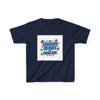 "My Sensory Senses Are Tingling" - Kids Autism Awareness T-Shirt Printify