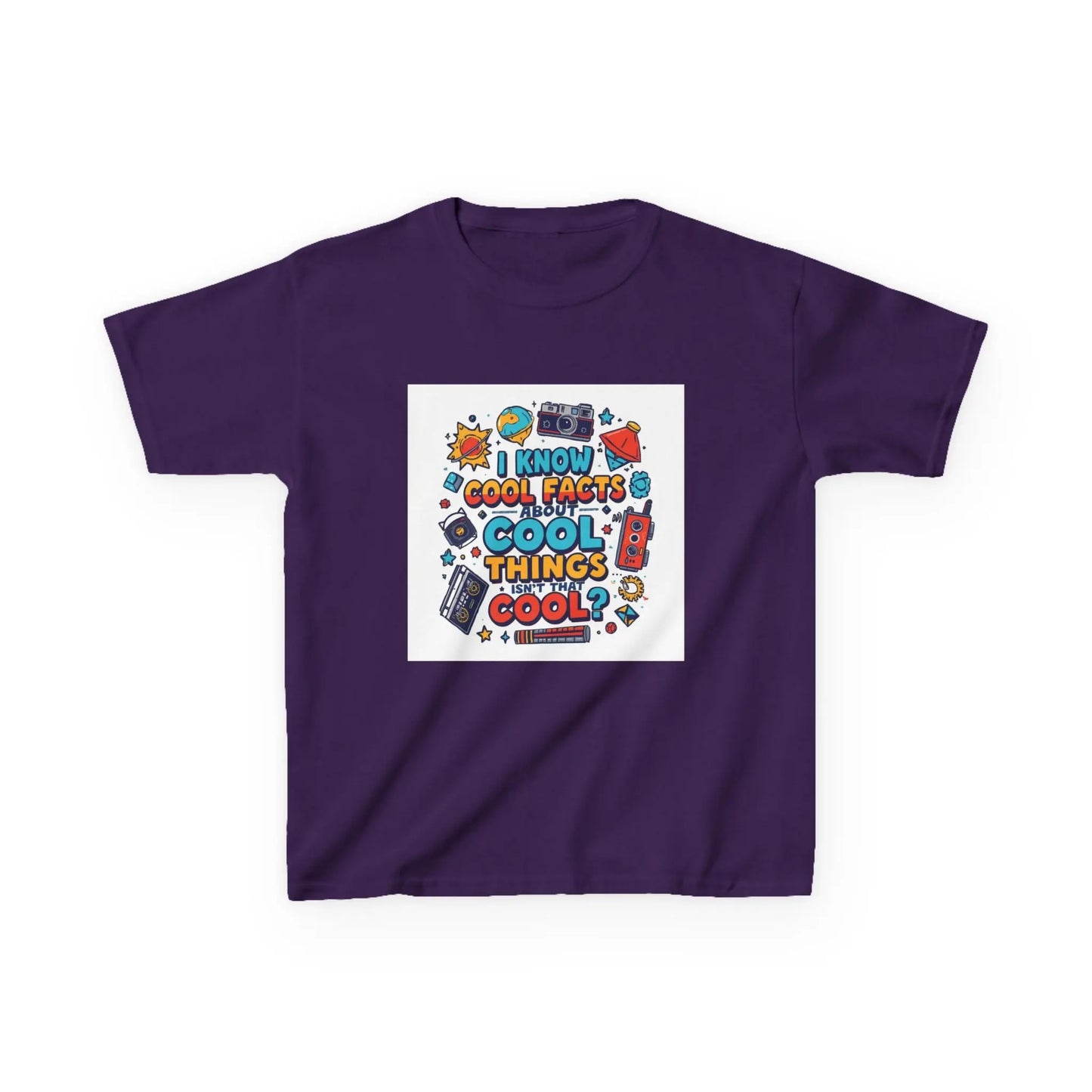 “I Know Cool Facts & Cool Things” - Kids Autism Awareness T-Shirt Printify