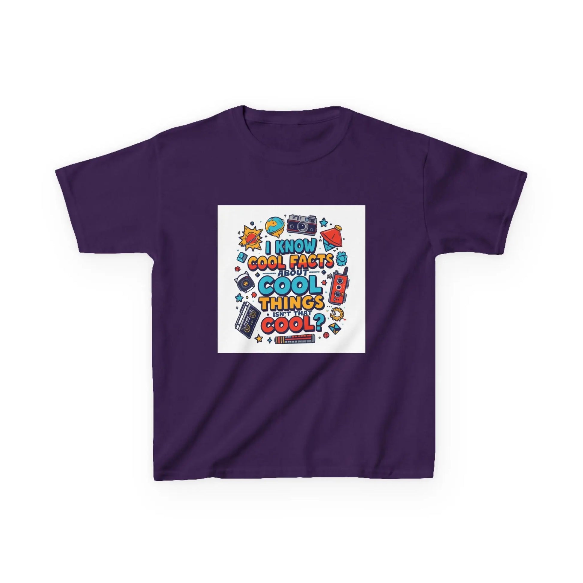 “I Know Cool Facts & Cool Things” - Kids Autism Awareness T-Shirt Printify