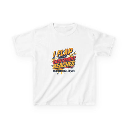 "I Flap Excitement Reaches Maximum Level" - Kids Autism Awareness T-Shirt Printify