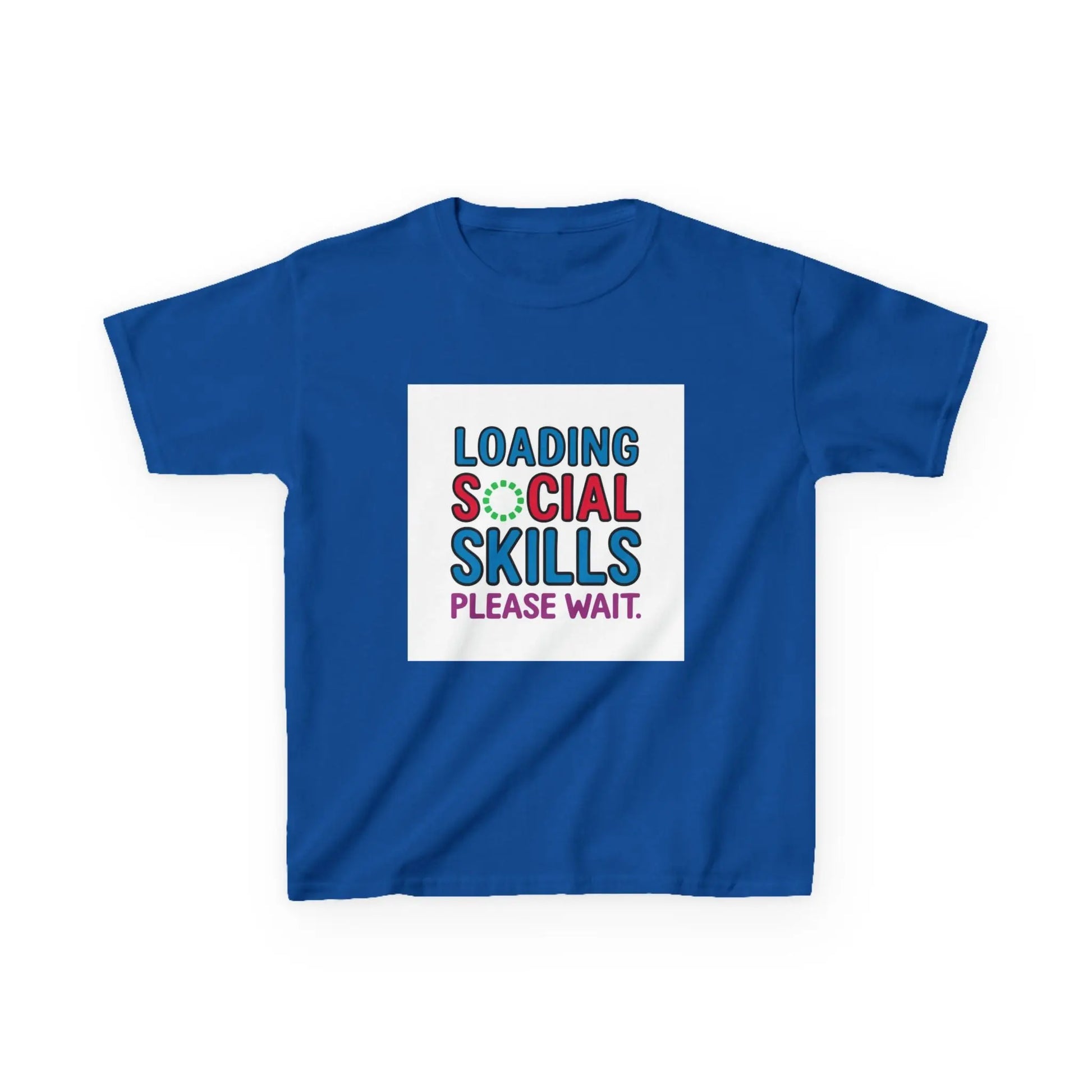 "Loading Social Skills, Please Wait" - Kids Autism Awareness T-Shirt Printify