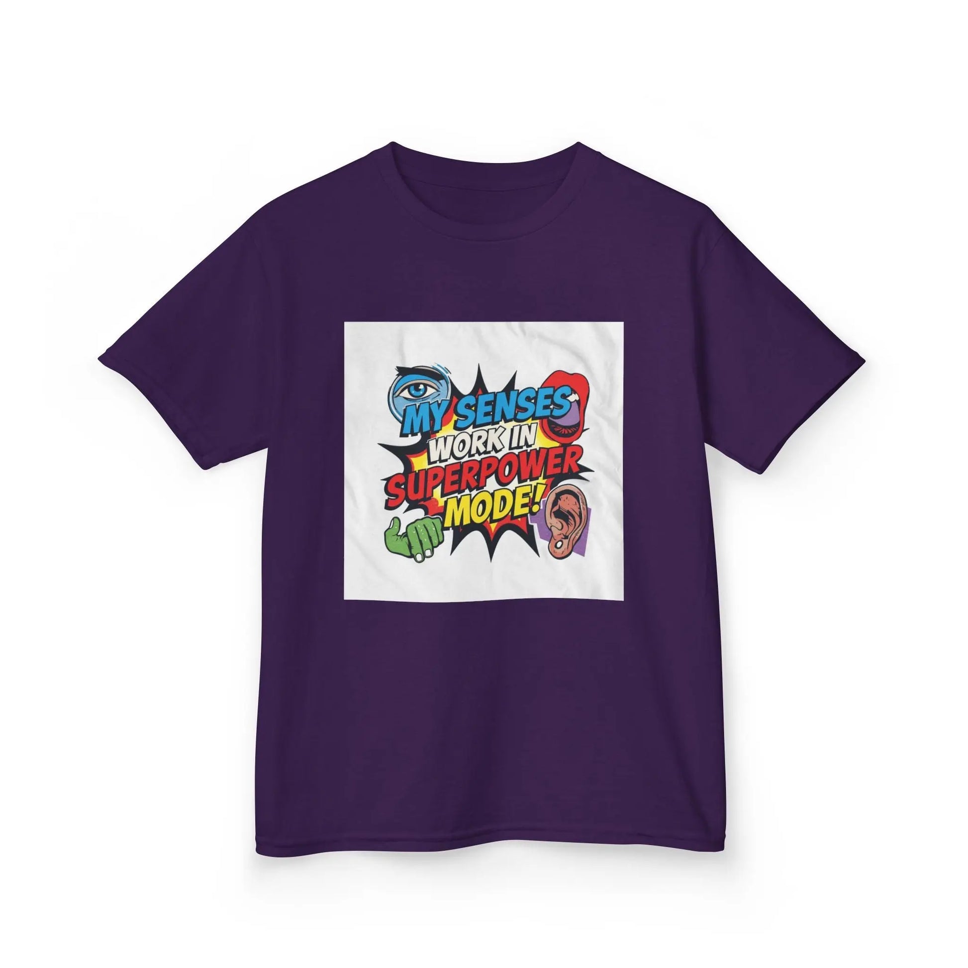 "My Senses Work In Superpower Mode" - Kids Autism Awareness T-Shirt Printify
