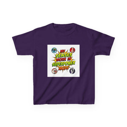 "My Senses Work in Superpower Mode" - Kids Autism Awareness T-Shirt Printify