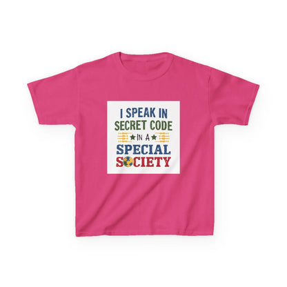 "I Speak in Secret Code" - Kids Autism Awareness T-Shirt Printify