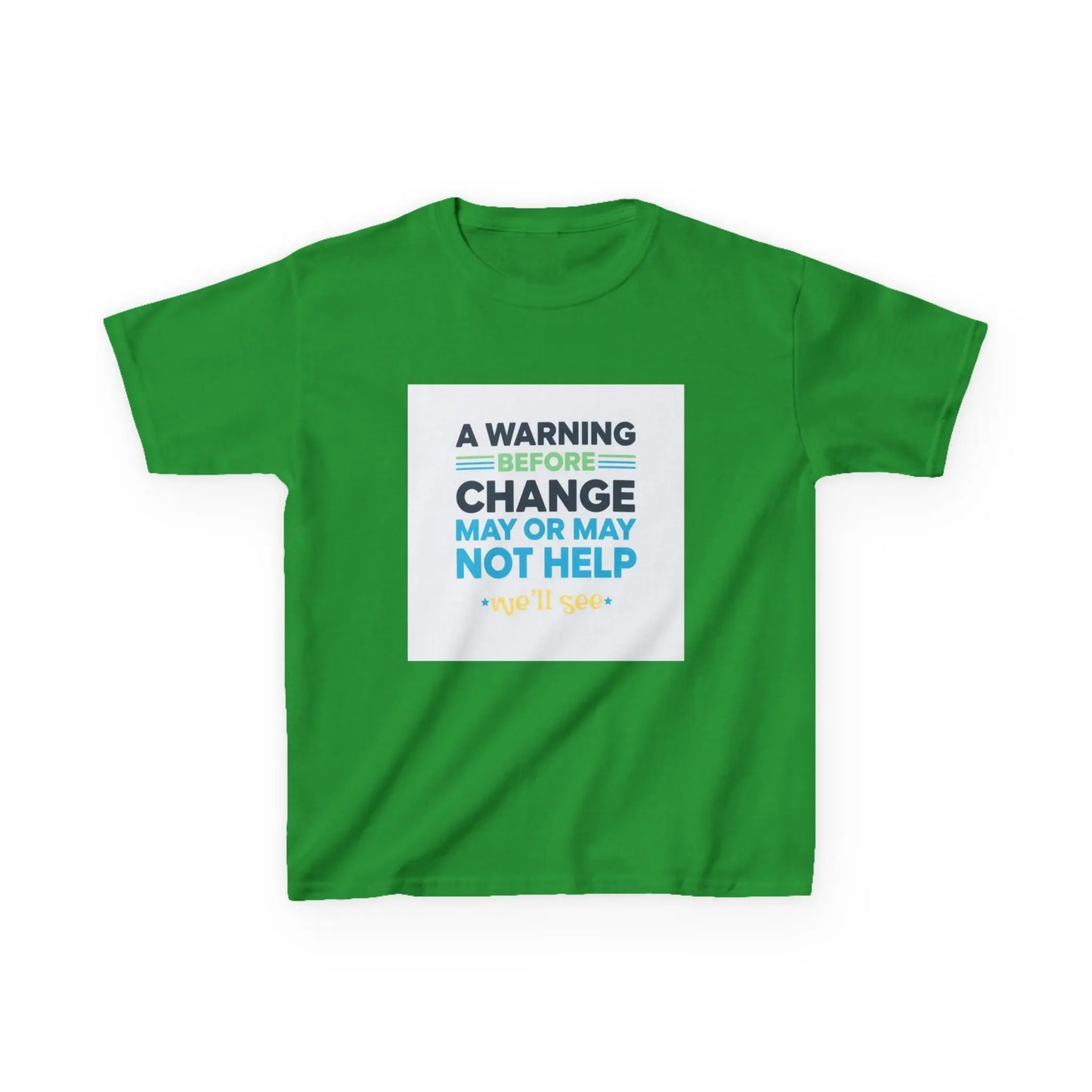 "A Warning Before Change May Or May Not Help" - Kids Autism Awareness T-Shirt Printify
