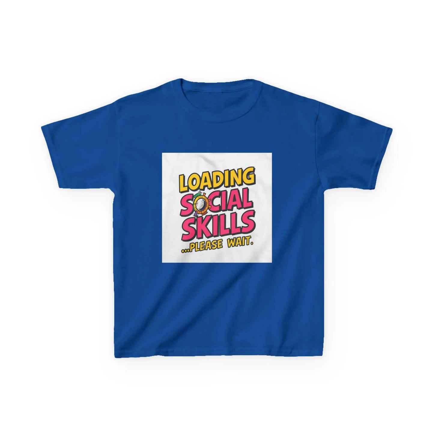 "Loading Social Skills...Please Wait" - Kids Autism Awareness T-Shirt Printify