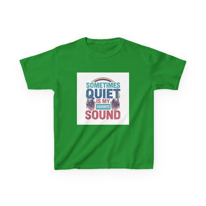"Sometimes Quiet Is My Favorite Sound" - Kids Autism Awareness T-Shirt Printify
