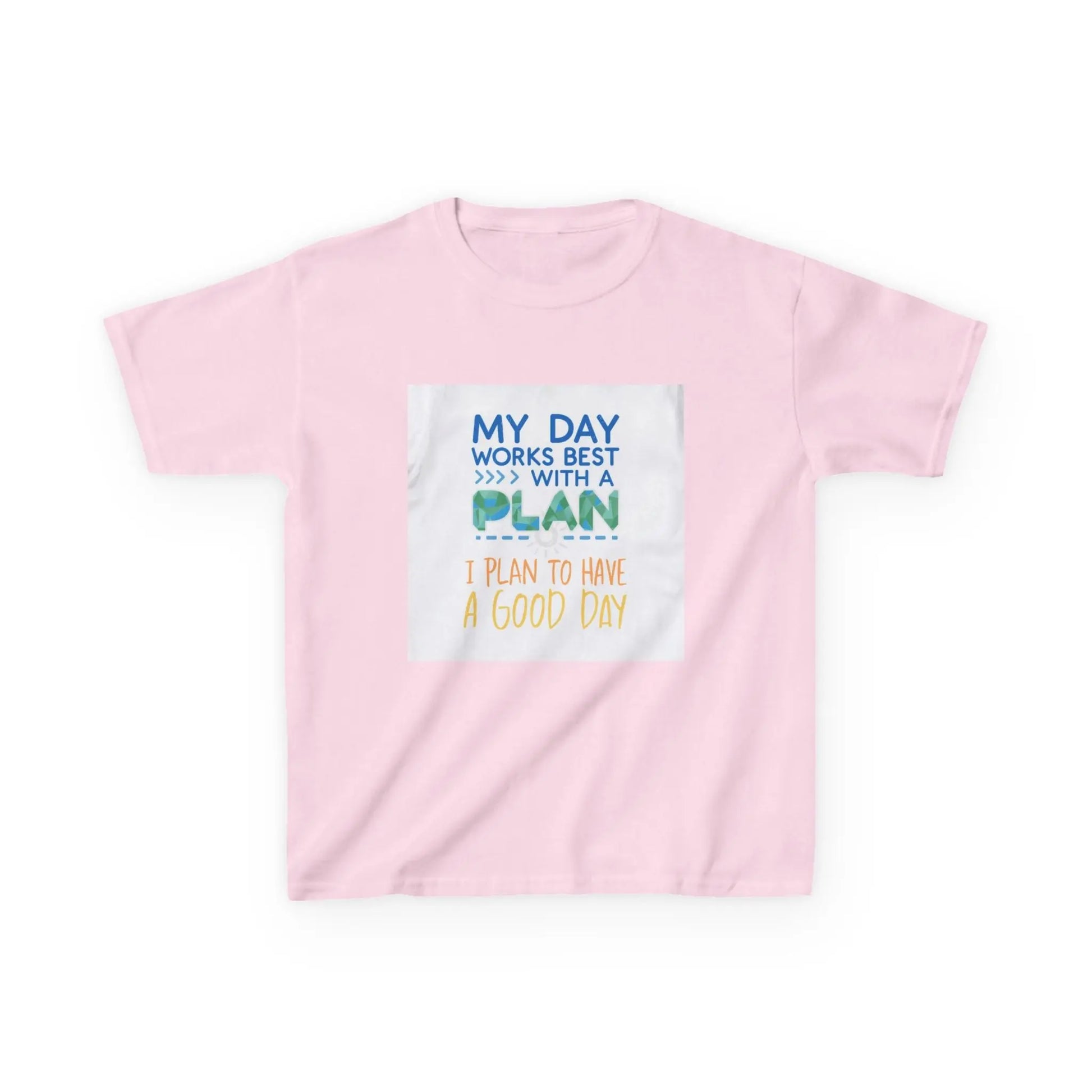 “My Day Works Best With a Plan” - Kids Autism Awareness T-Shirt Printify