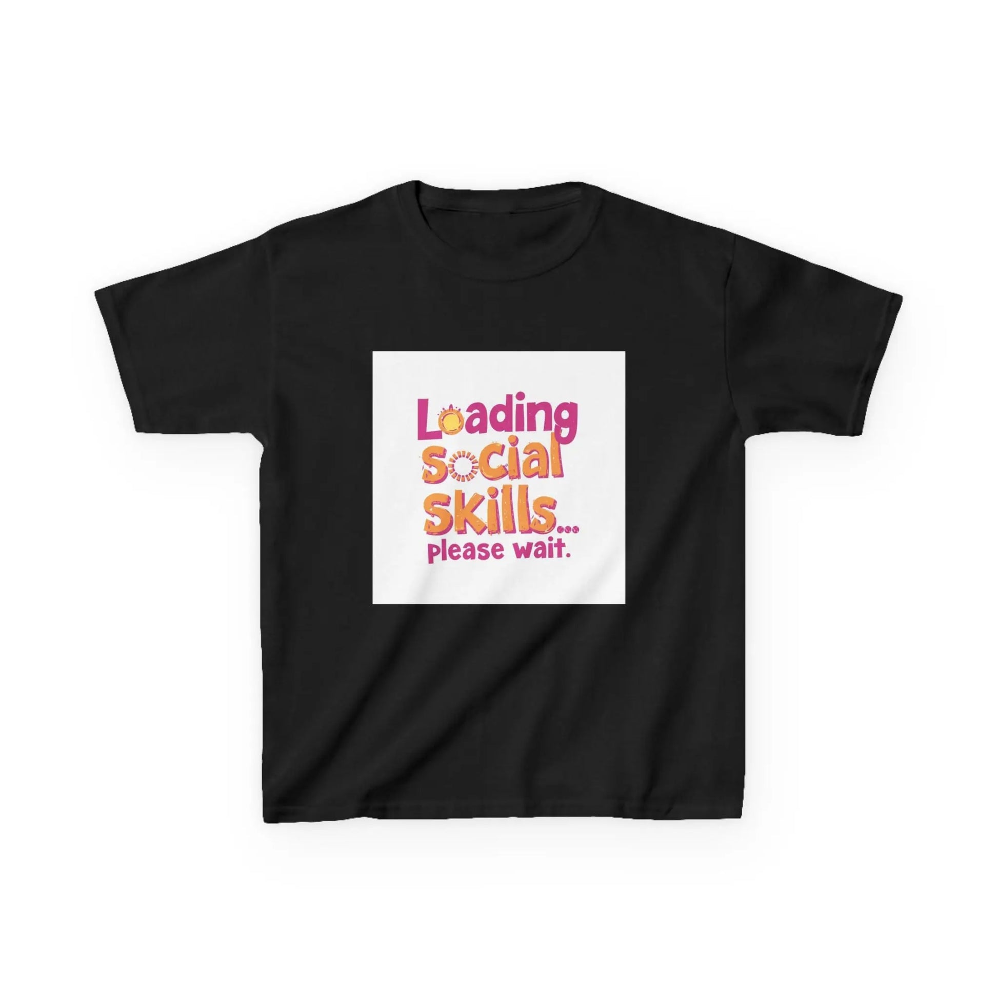 "Loading Social Skills... Please Wait" - Kids Autism Awareness T-Shirt Printify