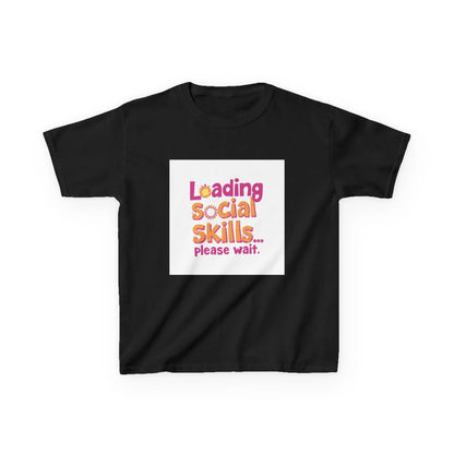 "Loading Social Skills... Please Wait" - Kids Autism Awareness T-Shirt Printify