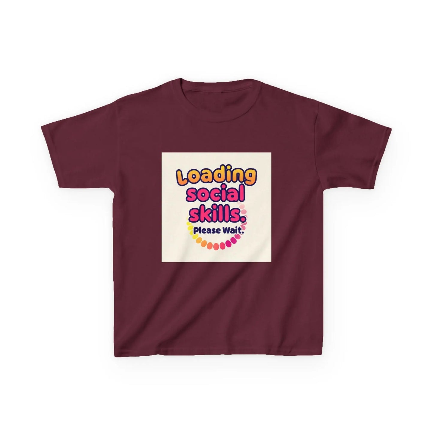 "Loading Social Skills... Please Wait" - Kids Autism Awareness T-Shirt Printify