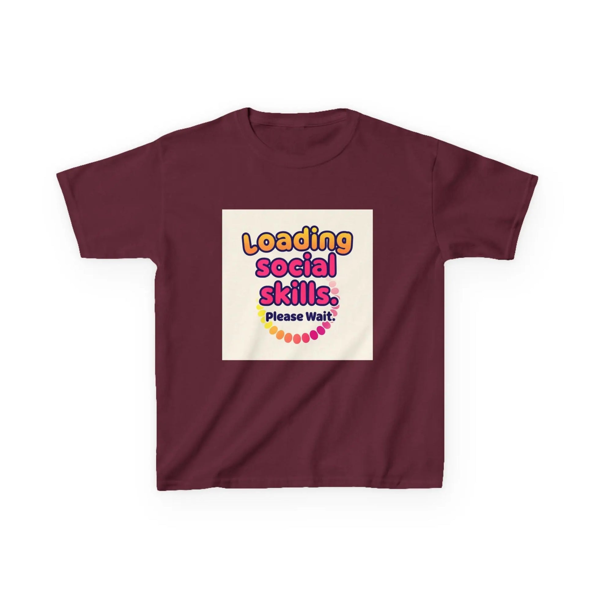 "Loading Social Skills... Please Wait" - Kids Autism Awareness T-Shirt Printify