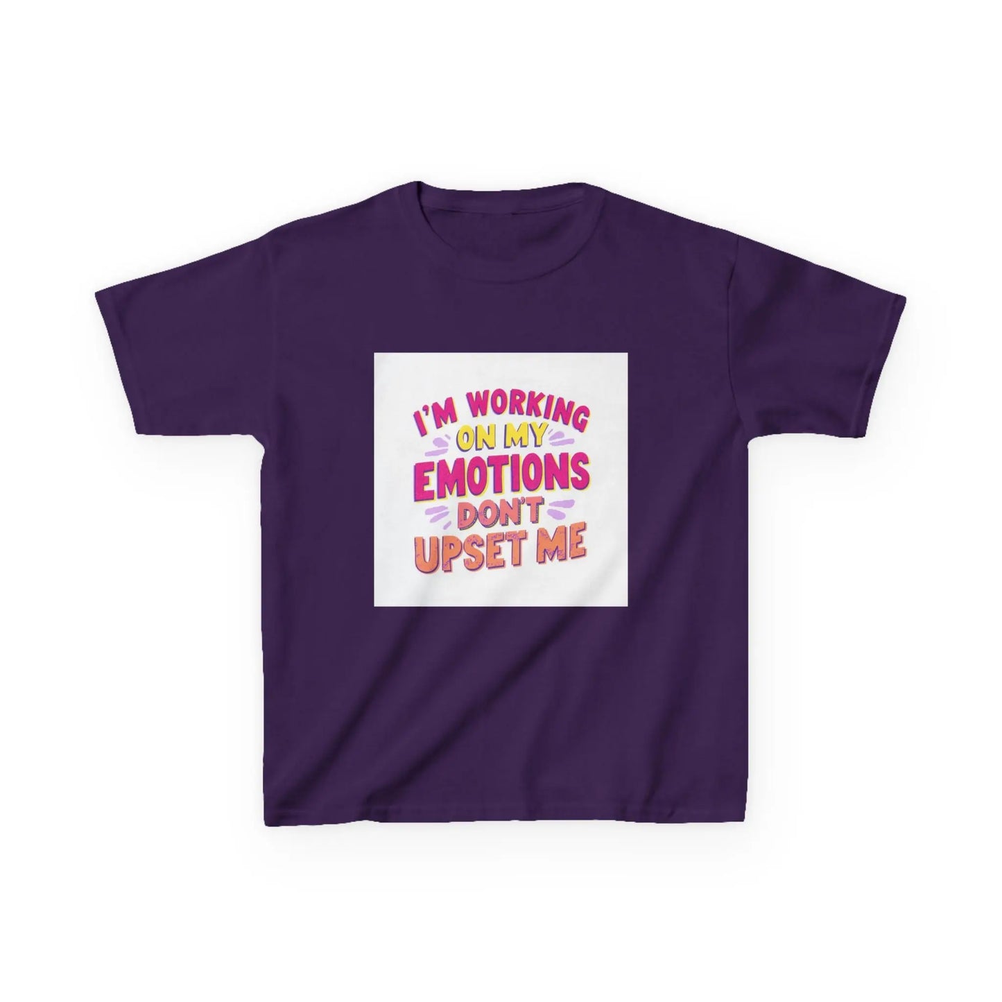 "I'm Working On My Emotions, Don't Upset Me" - Kids Autism Awareness T-Shirt Printify