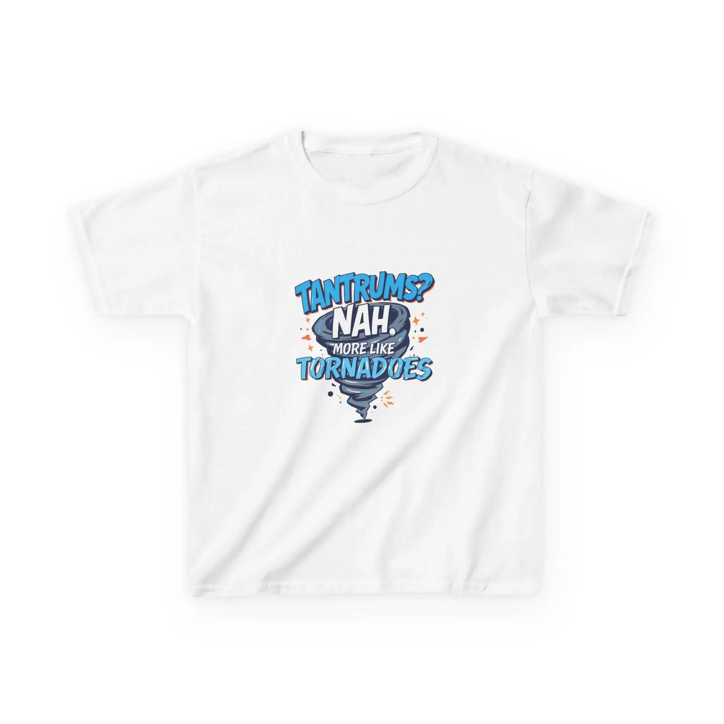 Kids Autism Awareness T-Shirt — "Tantrums? Nah, More Like Tornadoes" Funny Youth T‑Shirt Printify