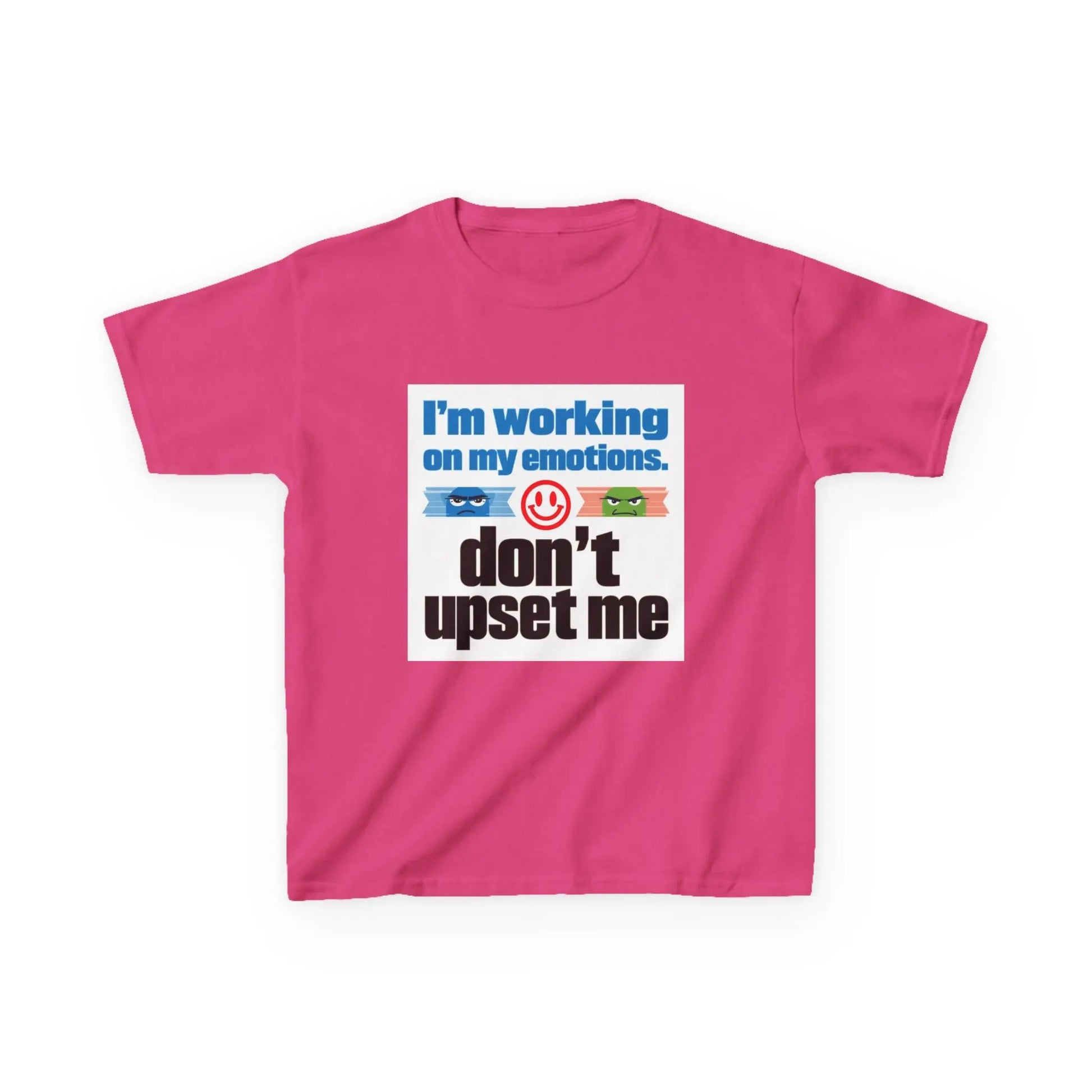 "I'm Working On My Emotions, Don't Upset Me" - Kids Autism Awareness T-Shirt Printify