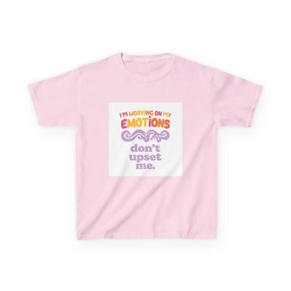 "I'm Working On My Emotions, Don't Upset Me" - Kids Autism Awareness T-Shirt Printify