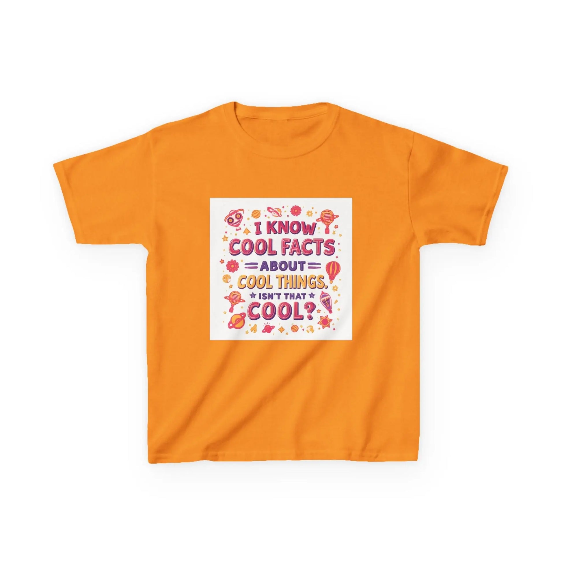 "I Know Cool Facts About Cool Things" - Kids Autism Awareness T-Shirt Printify