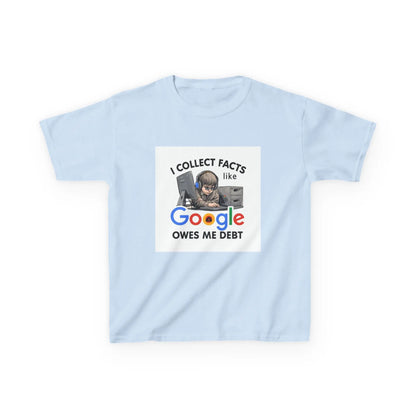 “I Collect Facts Like Google Owes Me Debt” - Kids Autism Awareness T-Shirt Printify