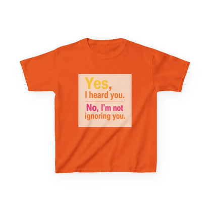 "Yes, I heard you. No, I’m not ignoring you." - Kids Autism Awareness T-Shirt Printify