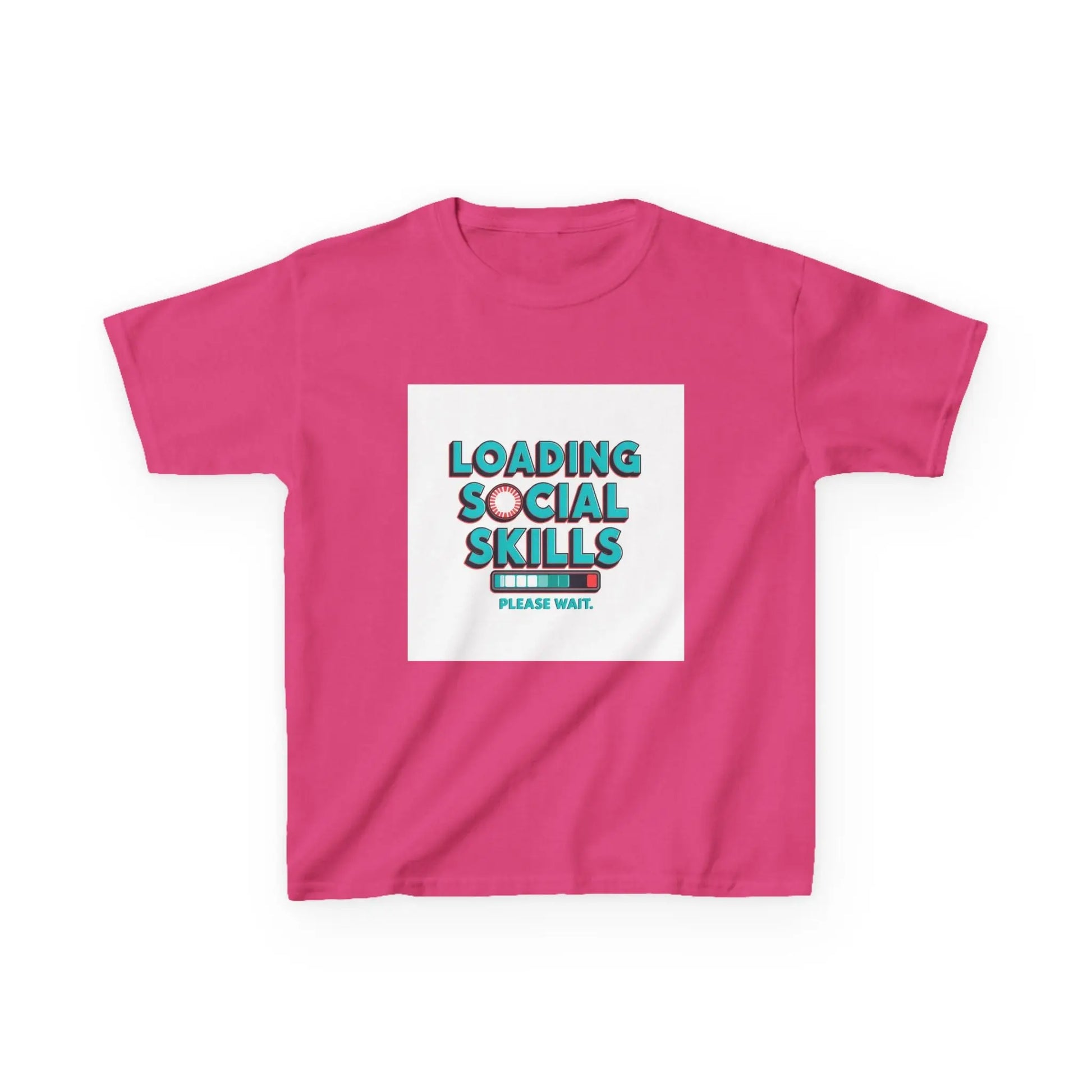 "Loading Social Skills, Please Wait" - Kids Autism Awareness T-Shirt Printify
