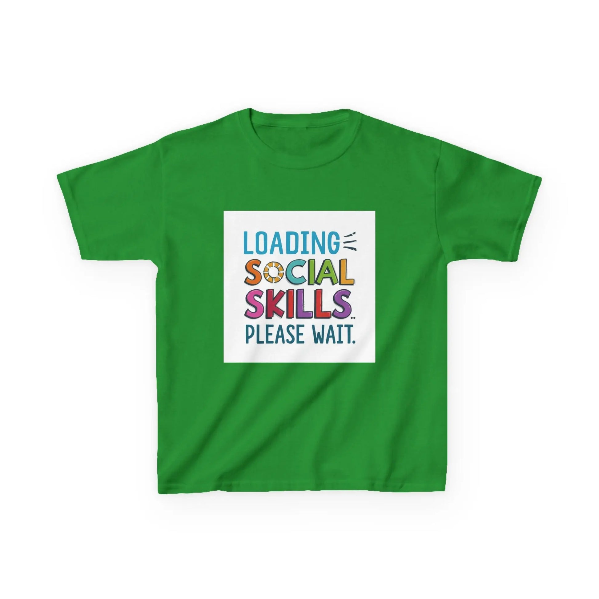 "Loading Social Skills Please Wait" - Kids Autism Awareness T-Shirt Printify