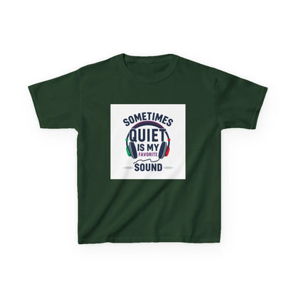 "Sometimes Quiet Is My Favorite Sound" - Kids Autism Awareness T-Shirt Printify