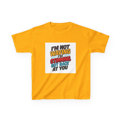 “I’m Not Waving I’m Stimming, But Back At You” - Kids Autism Awareness T-Shirt Printify