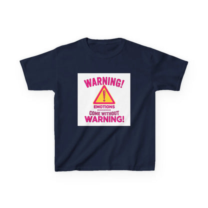 "Warning! Emotions Come Without Warning" - Kids Autism Awareness T-Shirt Printify