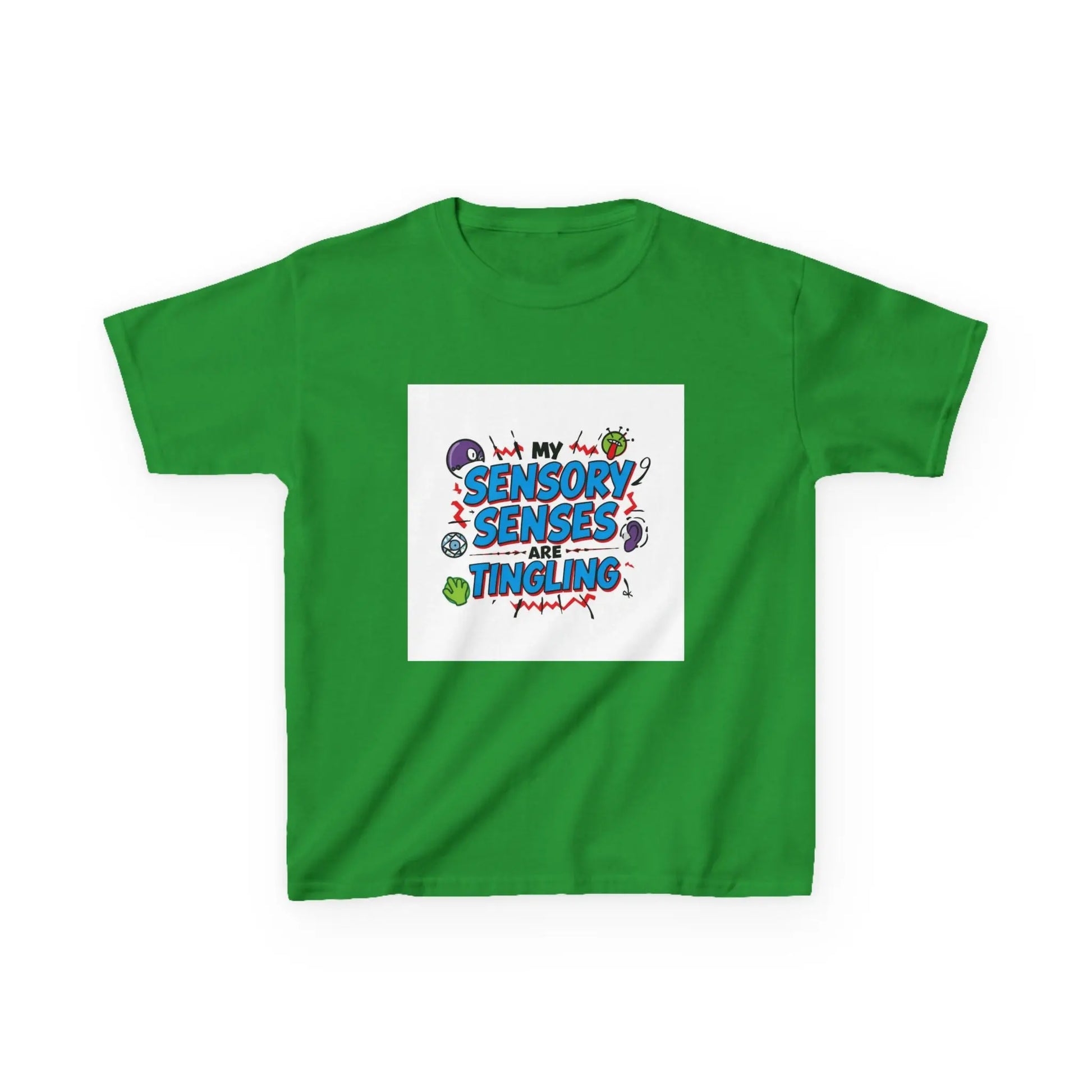 "My Sensory Senses Are Tingling" - Kids Autism Awareness T-Shirt Printify