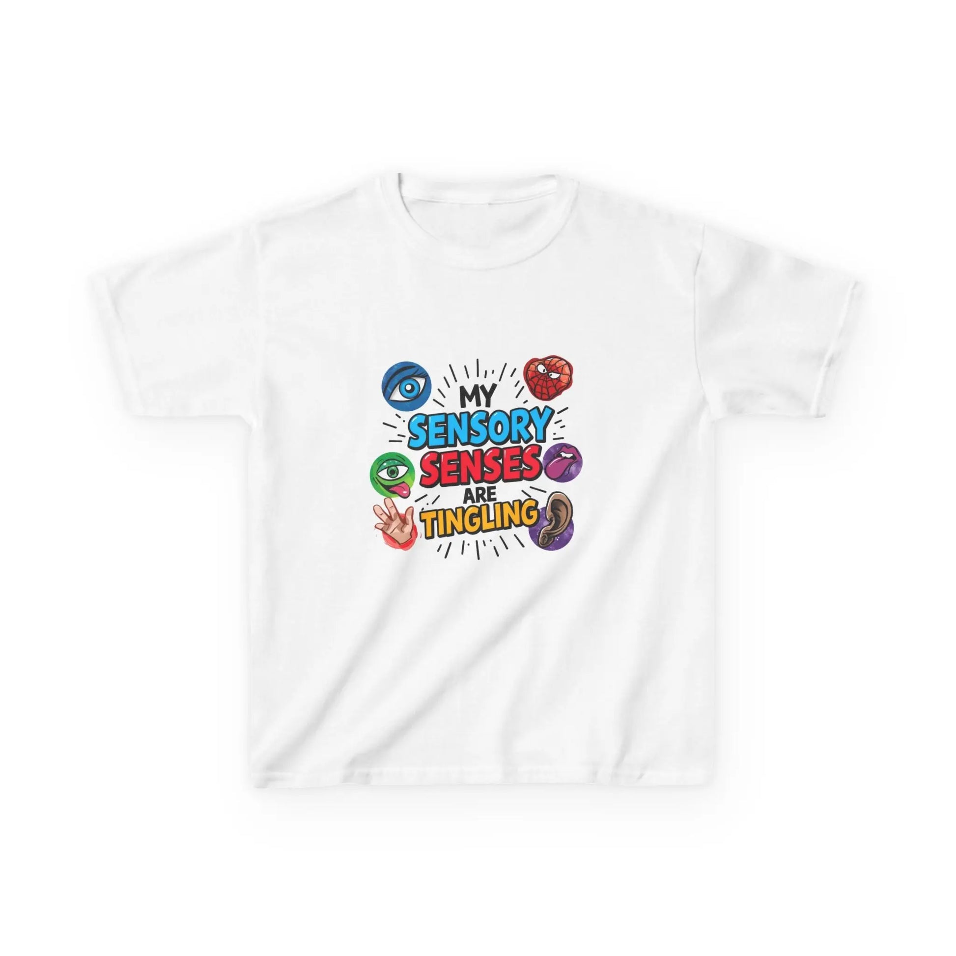 “My Sensory Senses Are Tingling” - Kids Autism Awareness T-Shirt Printify