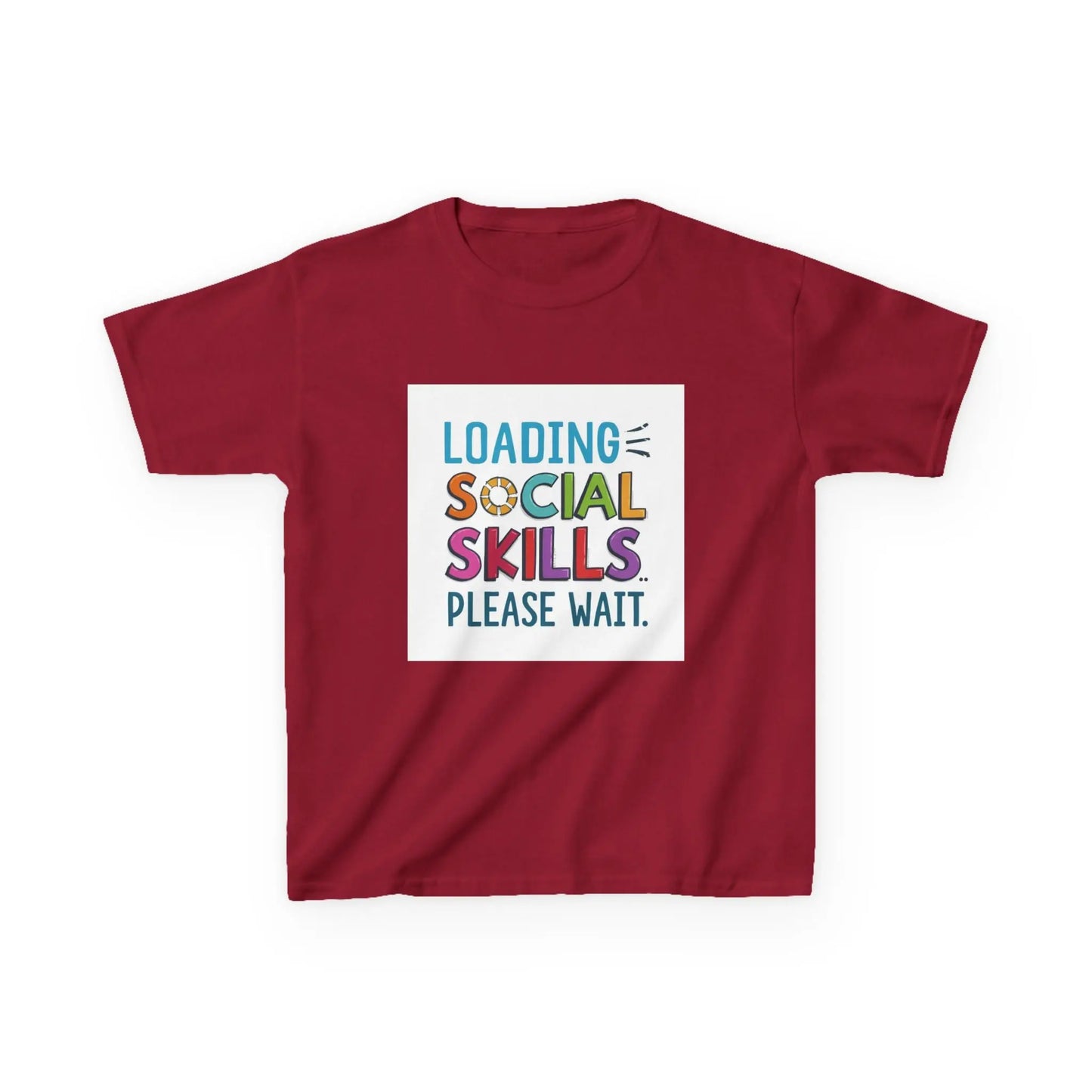 "Loading Social Skills Please Wait" - Kids Autism Awareness T-Shirt Printify