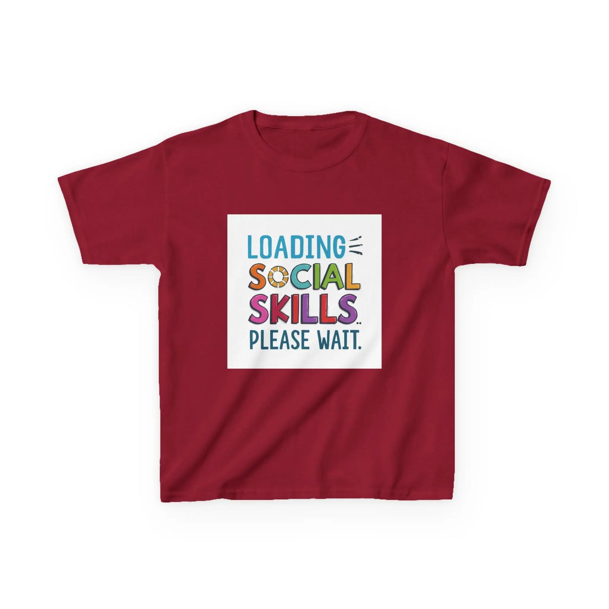 "Loading Social Skills Please Wait" - Kids Autism Awareness T-Shirt Printify