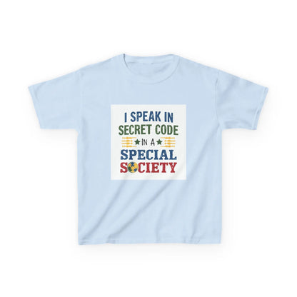 "I Speak in Secret Code" - Kids Autism Awareness T-Shirt Printify